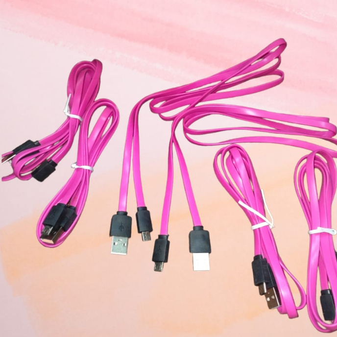 KABEL DATA / KABEL PINKY MICRO ANDROID SUPPORT FAST CHARGING V8