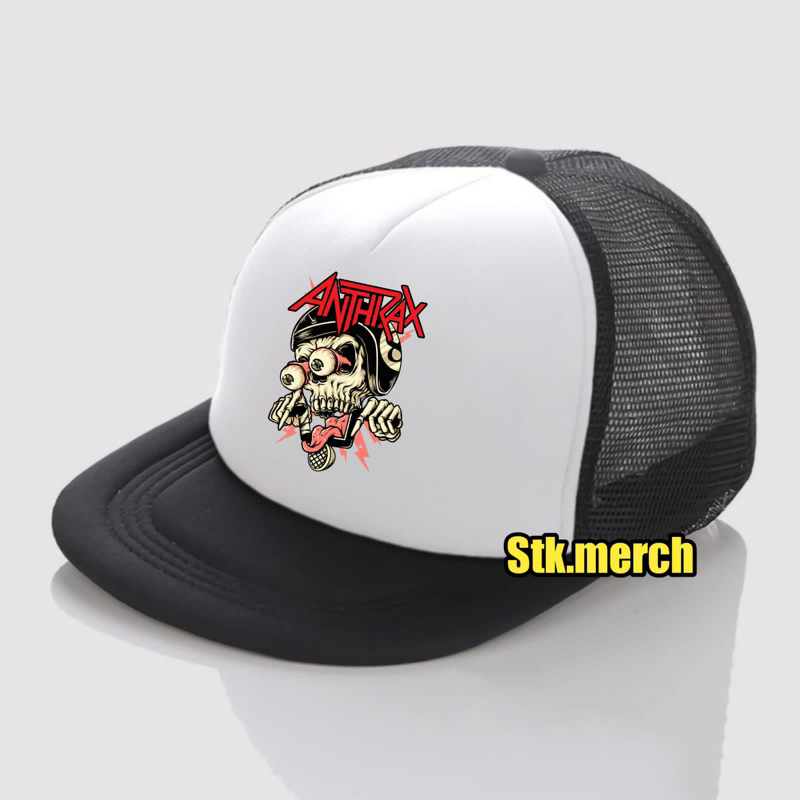 Topi Snapback Trucker / Snapback Hat Trucker / Topi Jaring Distro / Topi Band Metal Hardcore Punk - 