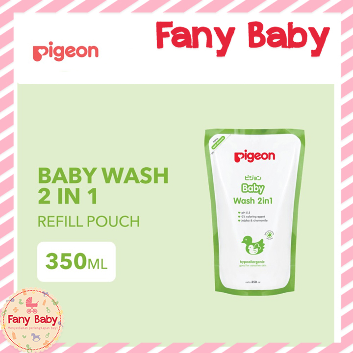 PIGEON BABY WASH 2IN1 REFILL 350ML