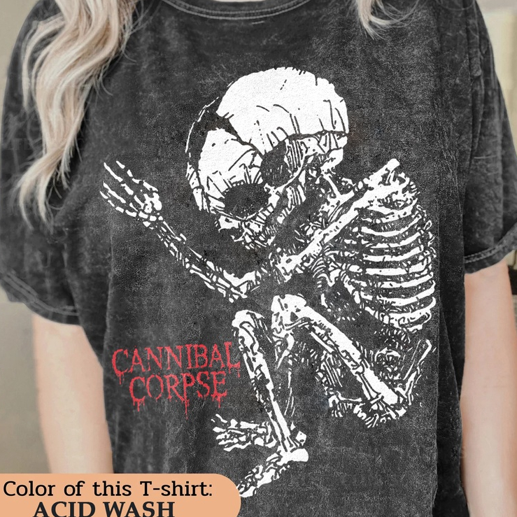 Kaos Cannibal Corpse | Oversized T-Shirt Vintage Wash Cannibal Corpse
