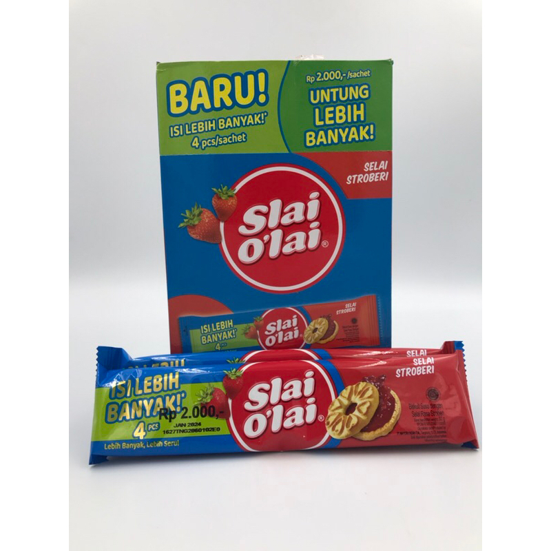 

Slai O’lai Isi Lebih banyak 4pcs/sachet Isi 10sachet