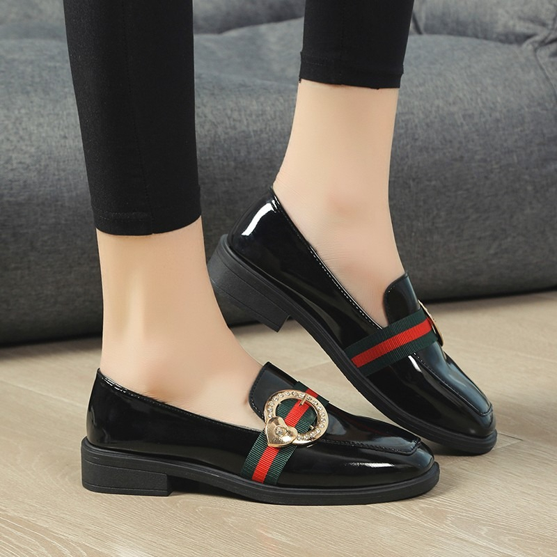 FD Loafers Wanita Sepatu Kerja Simpel Docmart Shoes Korean Style KI-040