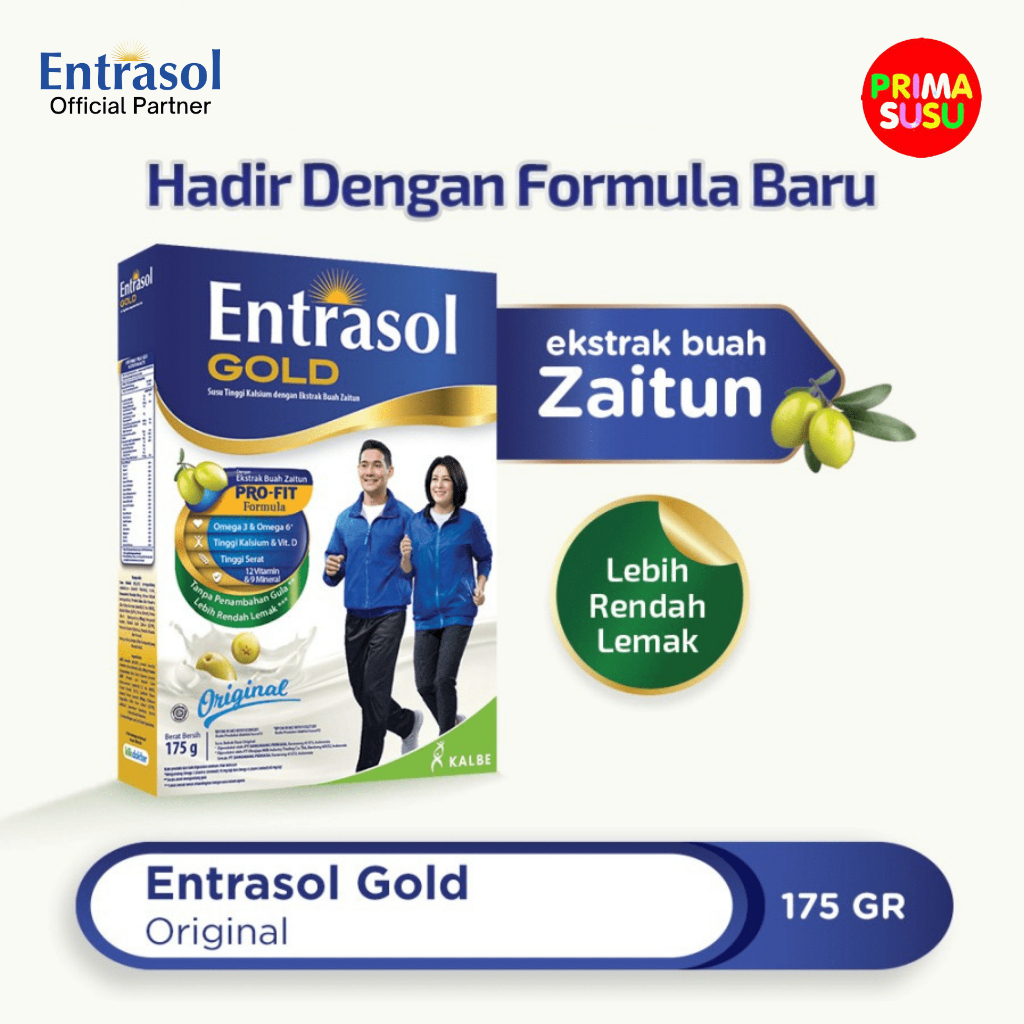 Entrasol Gold 175 Gr, Cokelat, Original, Vanila