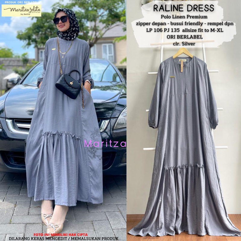 DRESS LONG DRESS POLOS RAMPEL LONG DRESS MUSLIM KEKINIAN