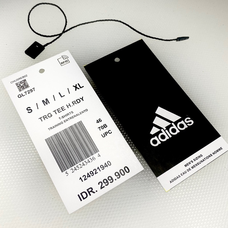 

HANGTAG ADIDAS // CUSTOM HANGTAG 4x8cm // CETAK HANGTAG ADIDAS // HANGTAG BRANDED