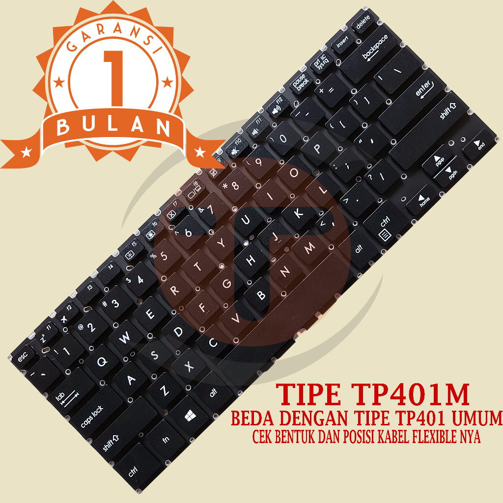 keyboard Asus VivoBook Flip TP401M TP401MA TP401N TP401NA - Black