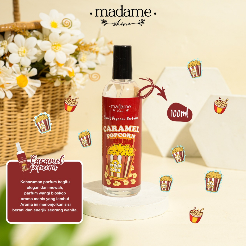 BODY MIST MADAME SHINE SERIES-BEST SELLER ( CARAMEL POPCORN )