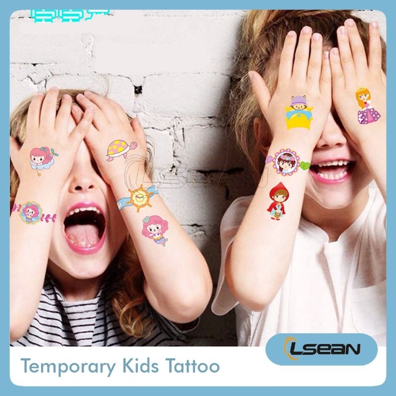 TATTOO STICKER ANAK TEMPORARY PRINCESS KARTUN DINOSAURUS