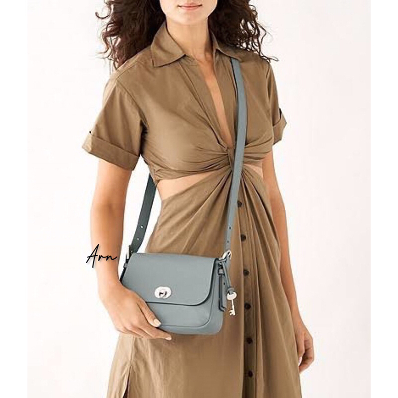 Harper small crossbody smokey blue