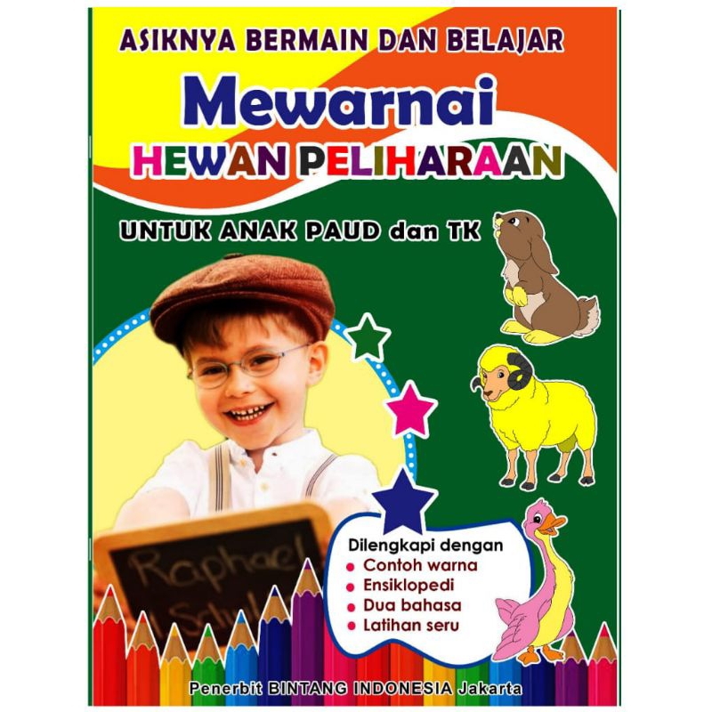 Buku mewarnai untuk paud dan tk