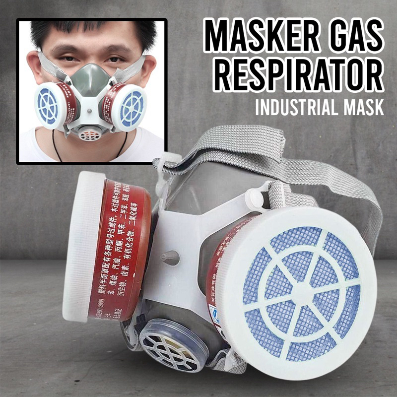 POWECOM Masker Gas Respirator Industrial Mask - N8305