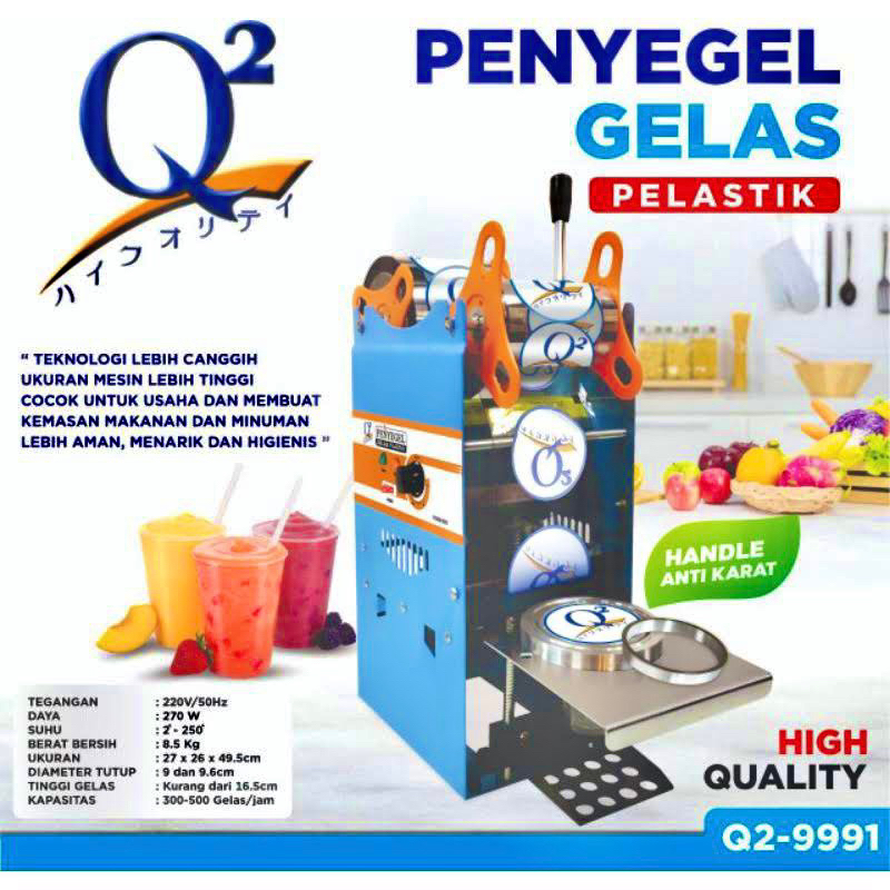 Cup Sealer Mesin Press Gelas Plastik Q2 8881 Sealing Machine Q2 9991