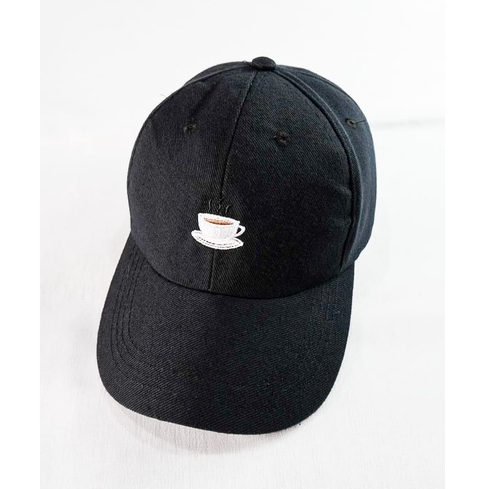 Topi Baseball Bordir Kopi  Gaya Korea Pria Wanita