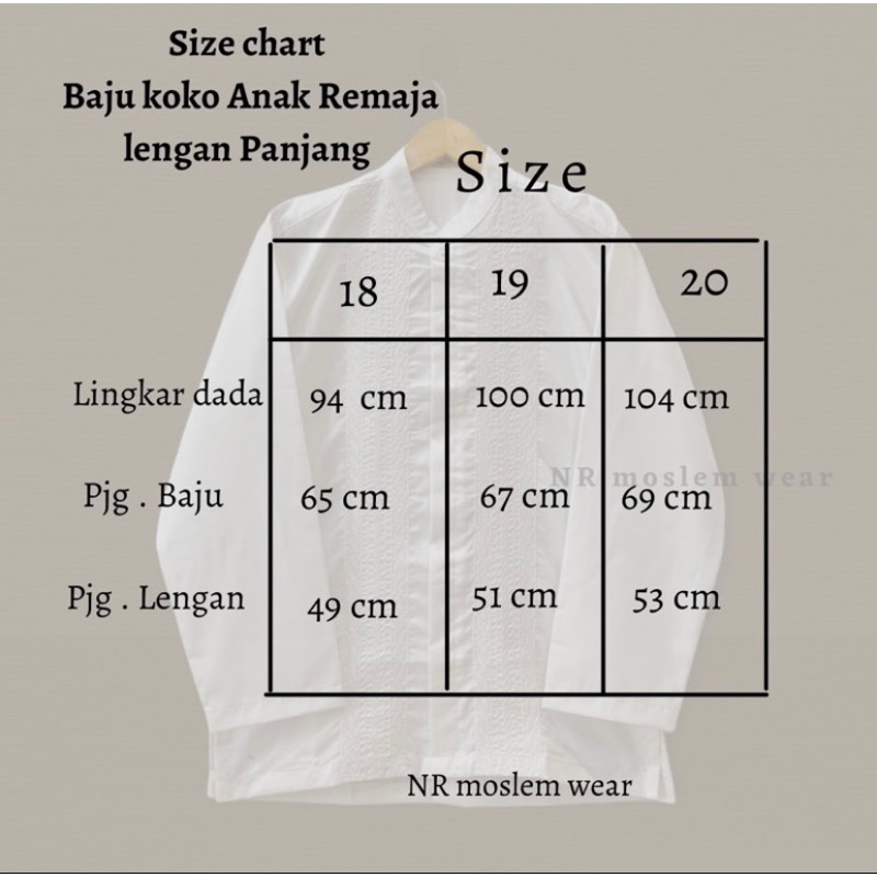 BAJU KOKO PUTIH ANAK REMAJA , BAJU KOKO LENGAN  PANJANG ANAK TANGGUNG kode KT