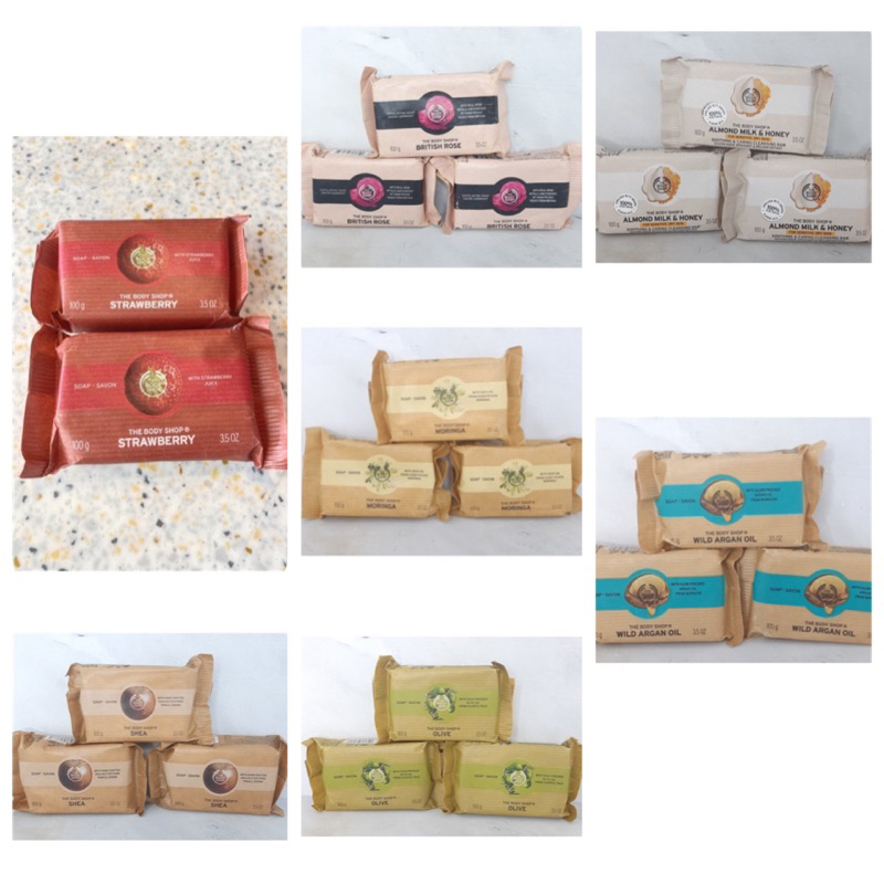 The Body Shop Sale - Strawberry / Moringa / Olive / Wild Argan Oil / British Rose / Shea /Almond Mil