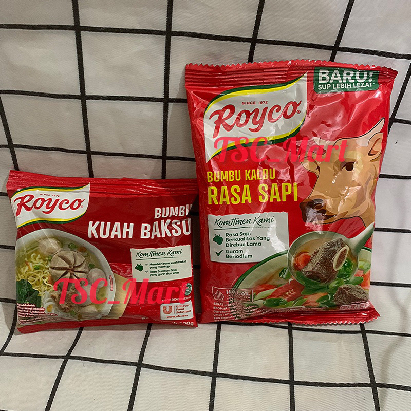 

Bumbu Royco Halal / Bumbu / Royco / Kaldu / rasa / Sapi / 220gr / Kuah / Bakso / 100gr / beef