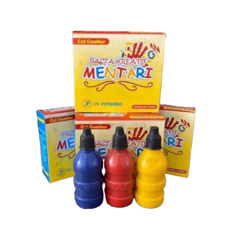 

PASTA MENTARI isi 3 warna @50ml/ cat tangan pasta kreatif/ fingerpaint / cat lukis anak/ menggambar/ finger paint/ cat tangan anak