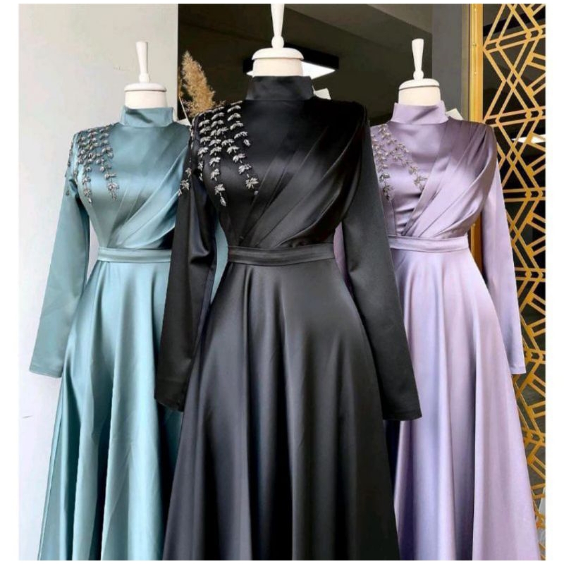 dress hajatan-dress kondangan-dress simple-dress lamaran-dress wisuda