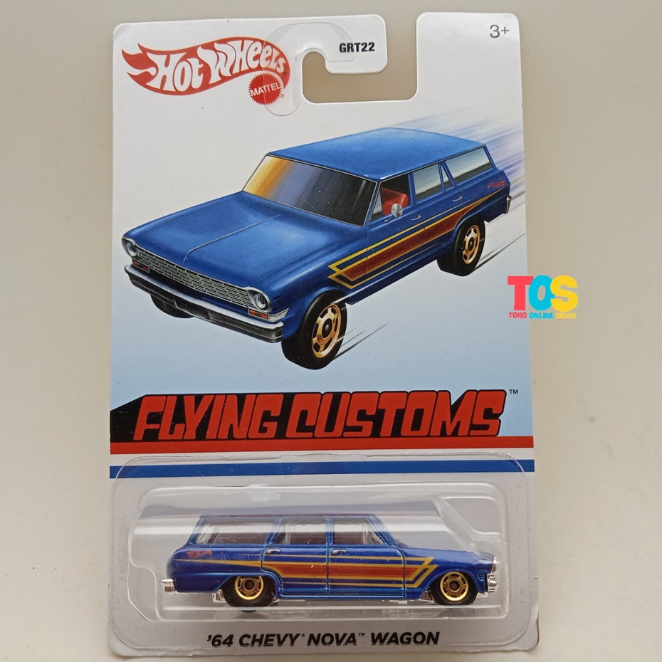 HOT WHEELS FLYING CUSTOMS MATTEL ORIGINAL DIECAST 68 SHELBY GT500 71 PLYMOUTH GTX 64 CHEVY NOVA WAGO