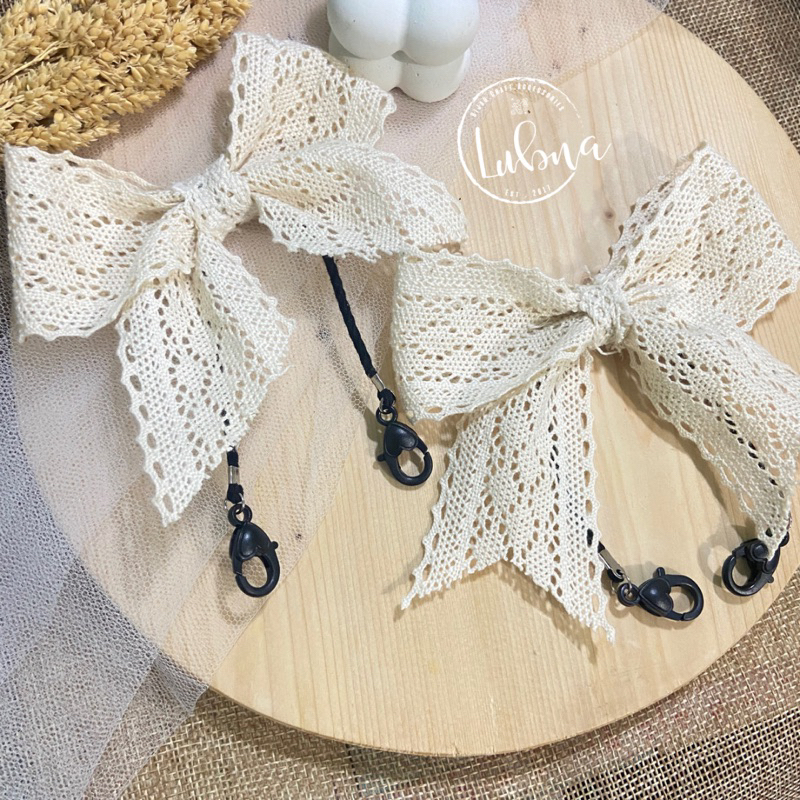 konektor masker pita renda