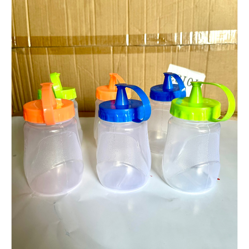 NEW BOTOL BENING SAOS PLASTIK - BOTOL PLASTIK KECAP - BOTOL MINYAK MAYONES PLASTIK SERBAGUNA ANTI TUMPAH