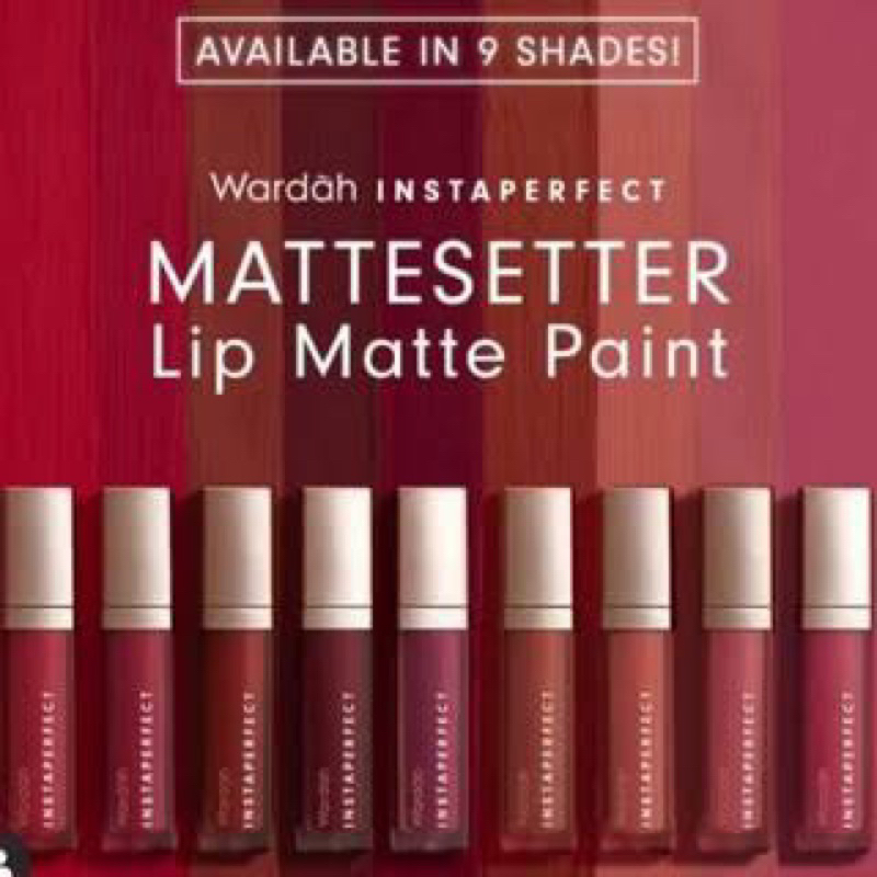 [NEW COLOR] Wardah Instaperfect MATTESETTER Lip Matte Paint (Rijek kemasan)