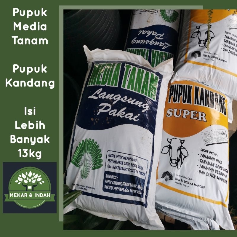 Pupuk MEDIA TANAM, TANAH lembang, SEKAM mentah