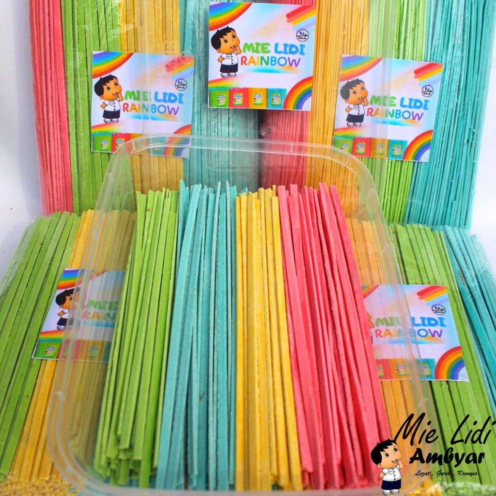 Ikhsan Ferdinan Mie Lidi Manis Renbow/Mie Lidi Gepeng Manis/Lidi Manis/Mi Lidi Kiloan/Mie Warna