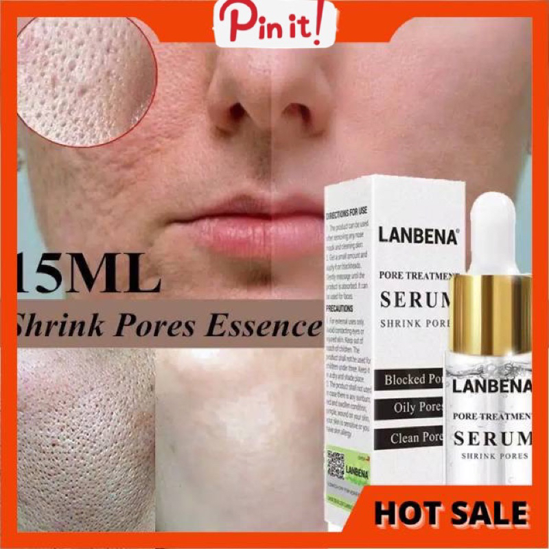 {Kirim Instant Cod Medan Termurah} Lanbena serum pengecil pori Lanbena Pore Treatment Serum Komedo Ampuh Mengecilkan Pori2 Wajah Pria dan Wanita Glowing