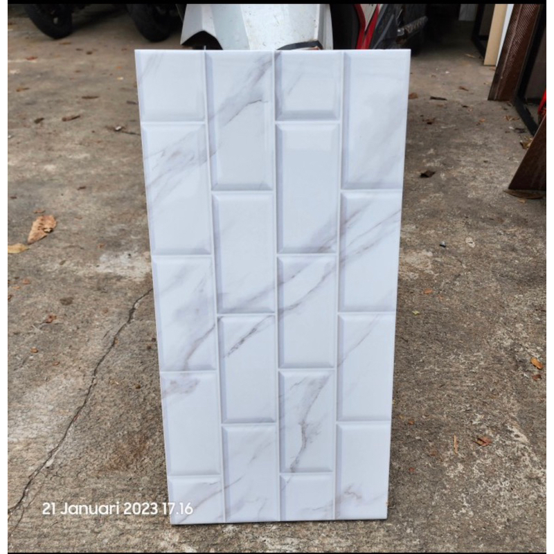 KERAMIK DINDING DAPUR KAMAR MANDI ACCURA MANTOVA BIANCO 30X60 KW1