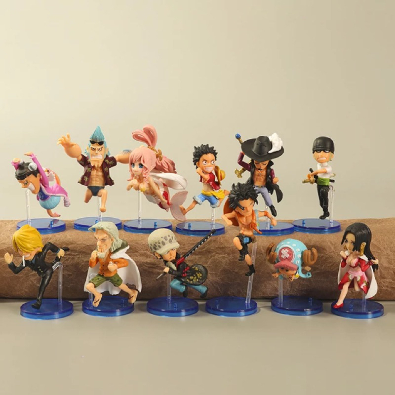 Action Figure WCF Luffy Bon Clay Hancock Mihawk Shirahoshi