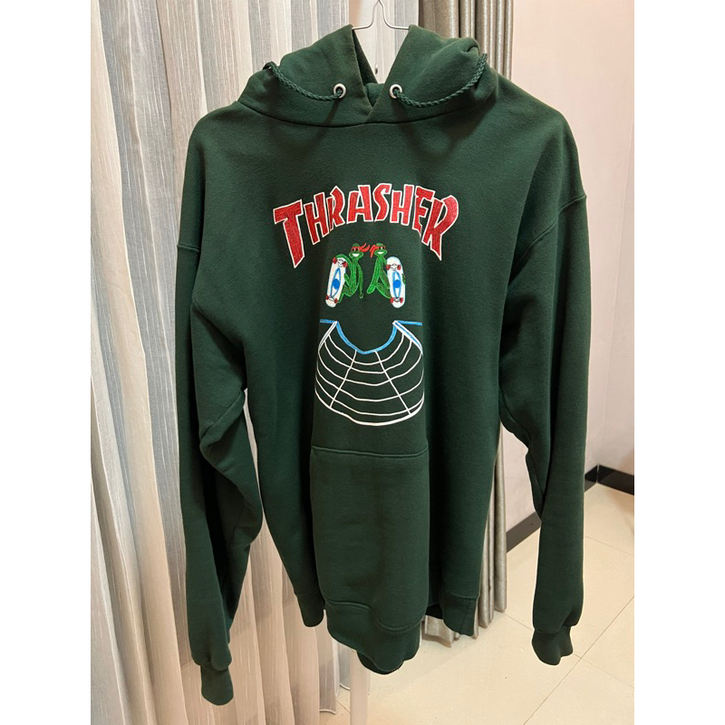 THRASHER Doubles Hoodie Forest Green (US) Original