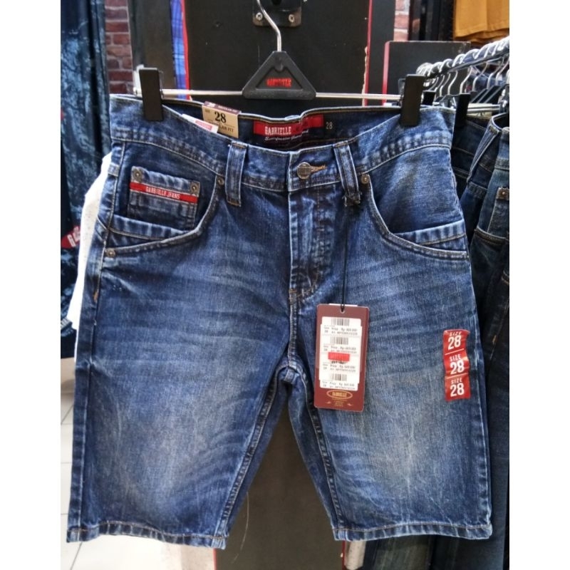 Gabrielle jeans original mens BBTC060V112228 Celana pendek jeans pria with 5 pocket