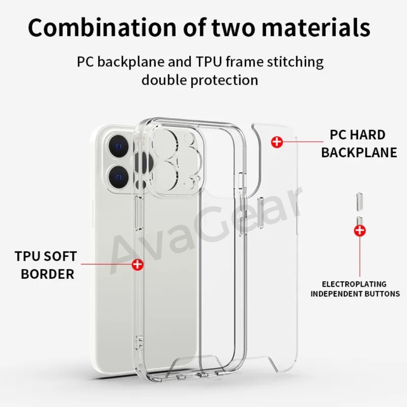 Armour STD Military Case Anti Fall Drop Protection Shockproof Acrylic Layer TPU Side iPhone 6g 7 8+ X XR XS 11 12 Mini 13 Pro Max 14+ Plus