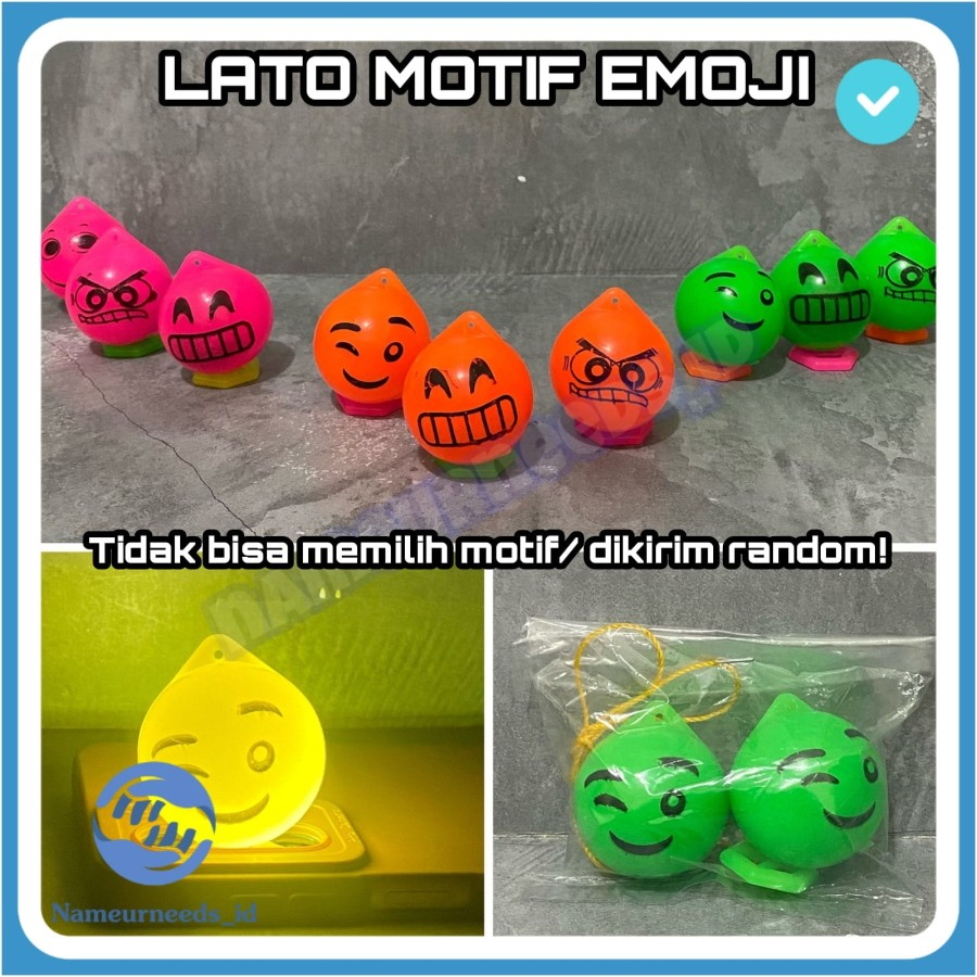 MAINAN ANAK LATO LATO GLOWING / TEK TEK JADUL GLOWING/ VIRAL - GLOWINGEMOJI