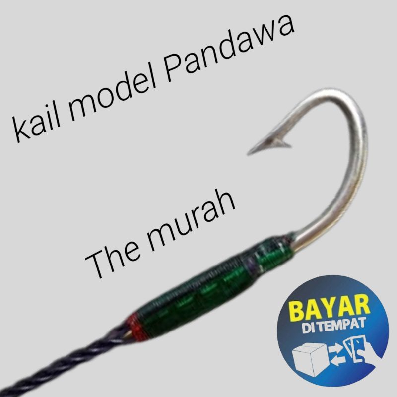 kail tajam urek anti meleset urek anti patah bahan baja putih bahan kuatpancing pancingan mata kail 