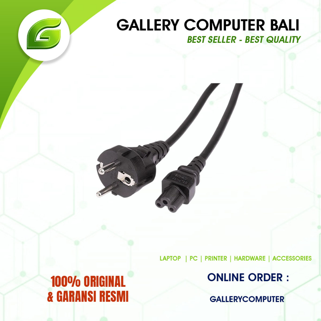 KABEL POWER ADAPTOR LAPTOP-kabel tebal