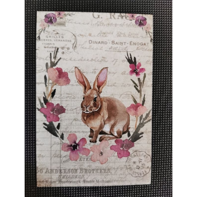 

kartu pos kelinci/rabbit postcard