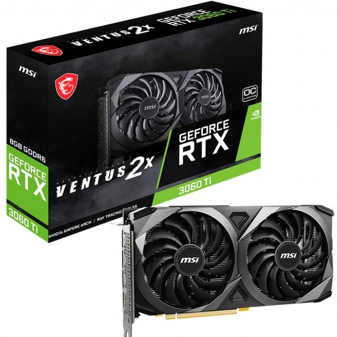 MSI GeForce RTX 3060 Ti 8GB GDDR6 - Ventus 2X OC