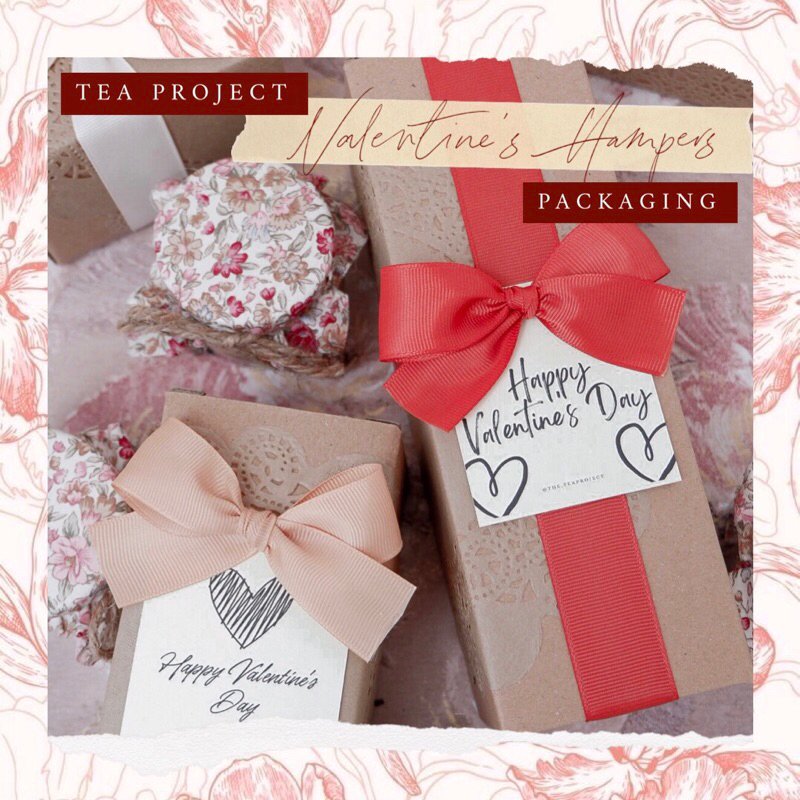 Tea Project Valentine’s Hampers Packaging | Kemasan Valentine Gift Set 2023