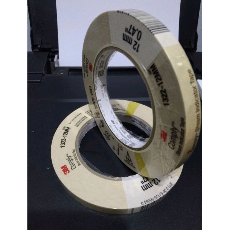 Jual Pita Autoclave Tape 3M Indicator Steam 12mm X 50 meter Steril Alat