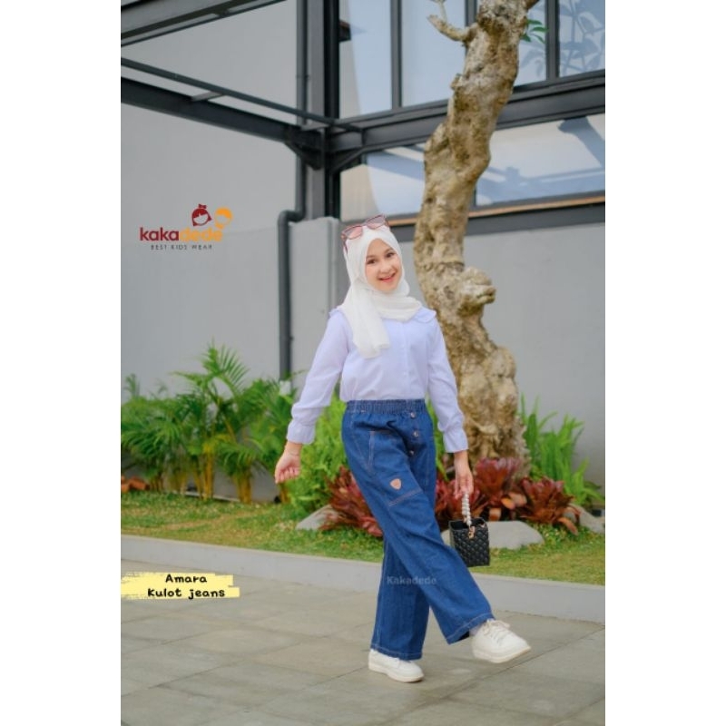 Ready siap kirim ‼️Celana Jeans Kulot Amara by Kakadede