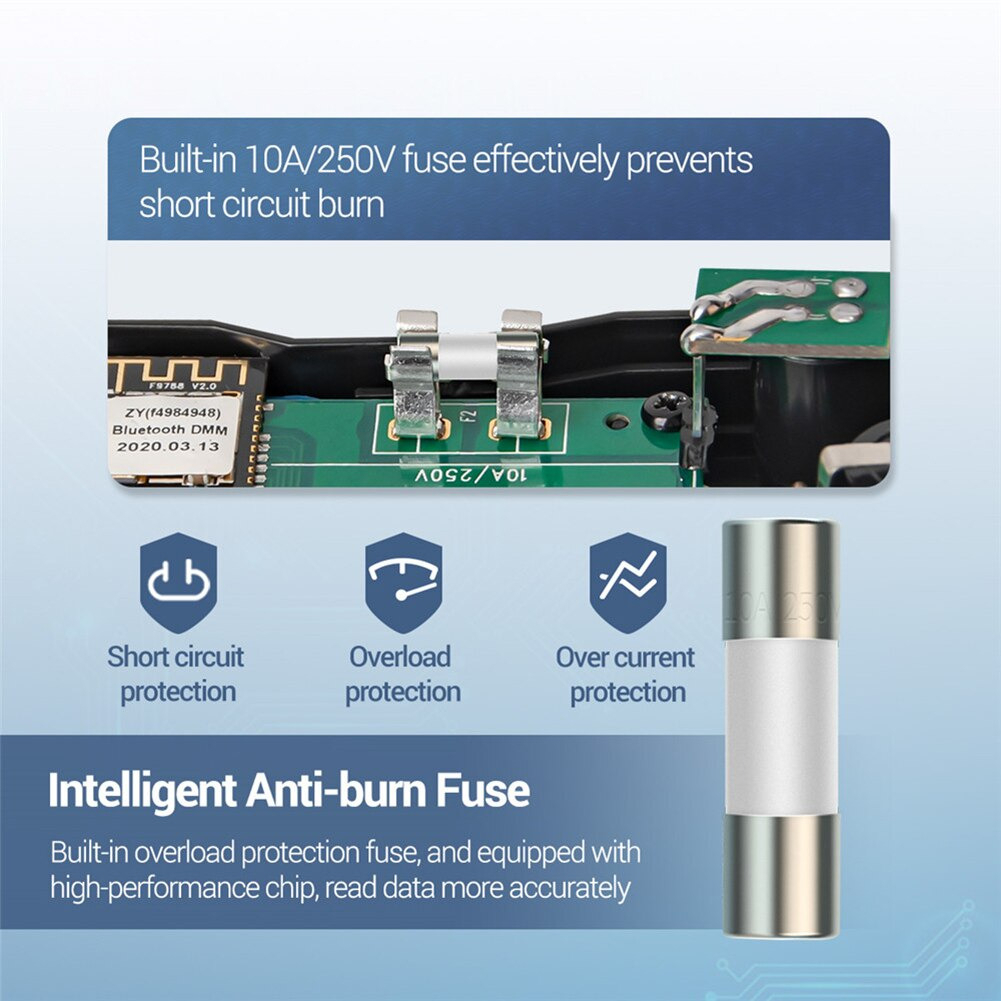 ANENG Digital Bluetooth Multimeter Voltage Tester - V05B - Black