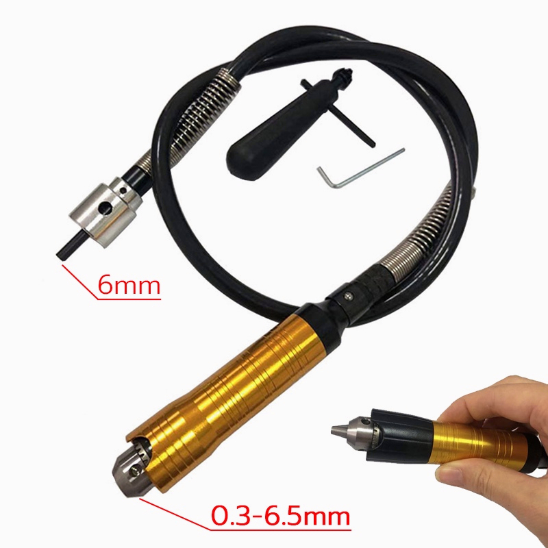Selang Fleksibel Mesin Bor Kabel Tunner Tuner Cuner Handpiece Foredom CNC 6.5mm  Mollar Die Grinder Mata Bor Elektrik
