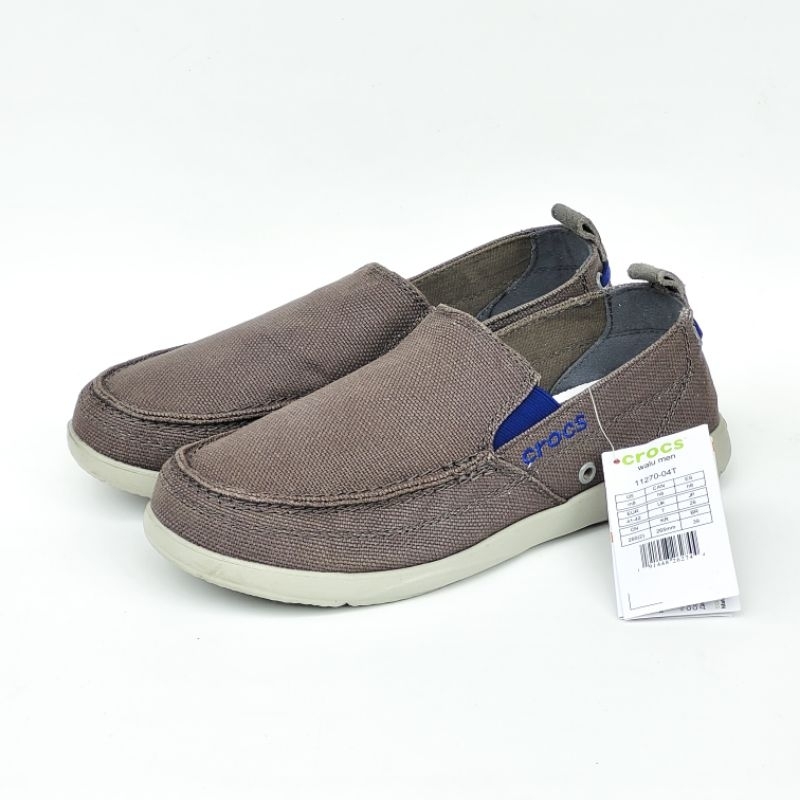 Crocs Walu Slip On Man Sepatu Pria Best Seller Selop Classic Canvas Suede