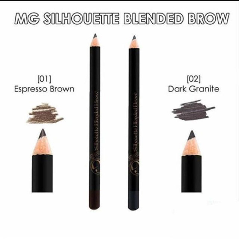 Madame Gie Silhouette Blended Brow Pensil Alis Hitam Coklat