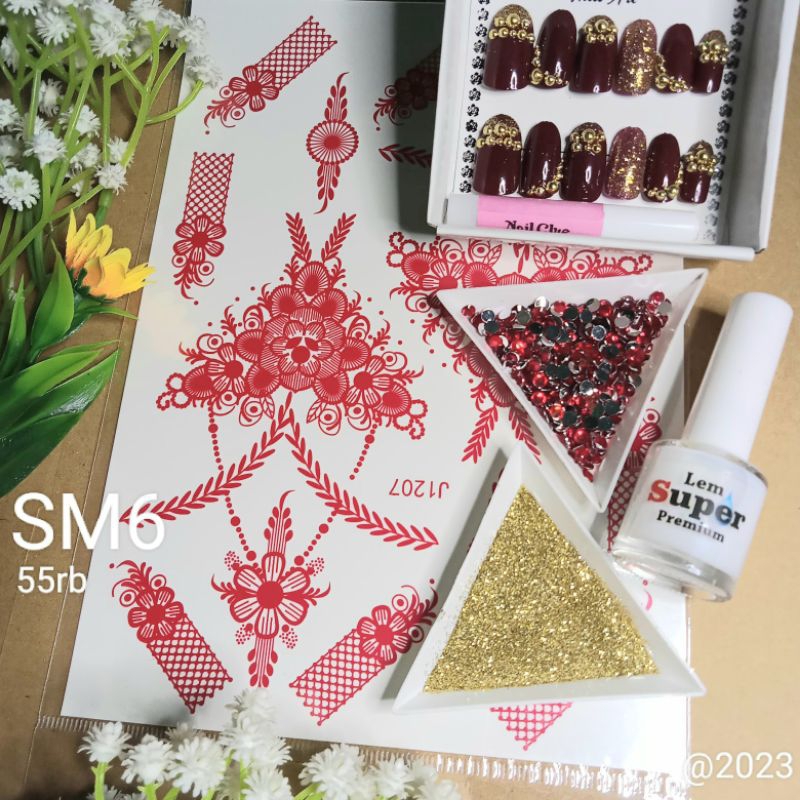 Stiker Merah SM6
