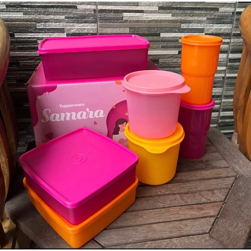 Tupperware Samara Set // Kado Hampers isi 7pcs botol kotak toples