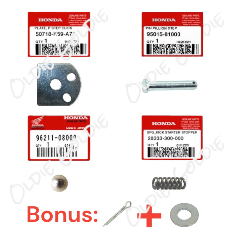 50718-K59-A70 28333-300-000 Paket Plat Pillion Gotri Per Foot Step Belakang VARIO 125 150 160 LED