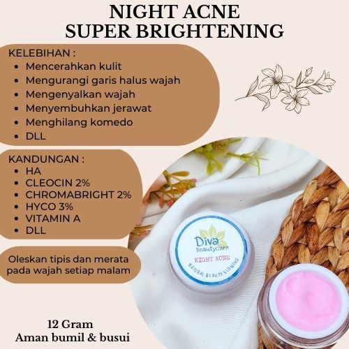 CREAM MALAM PELICIN ACNE SUPER BRIGHTENING DIVA